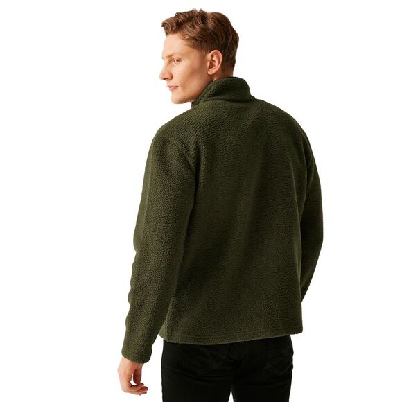 Regatta Mens Frankie Borg Fleece / Dark Khaki - Picture 4 of 5